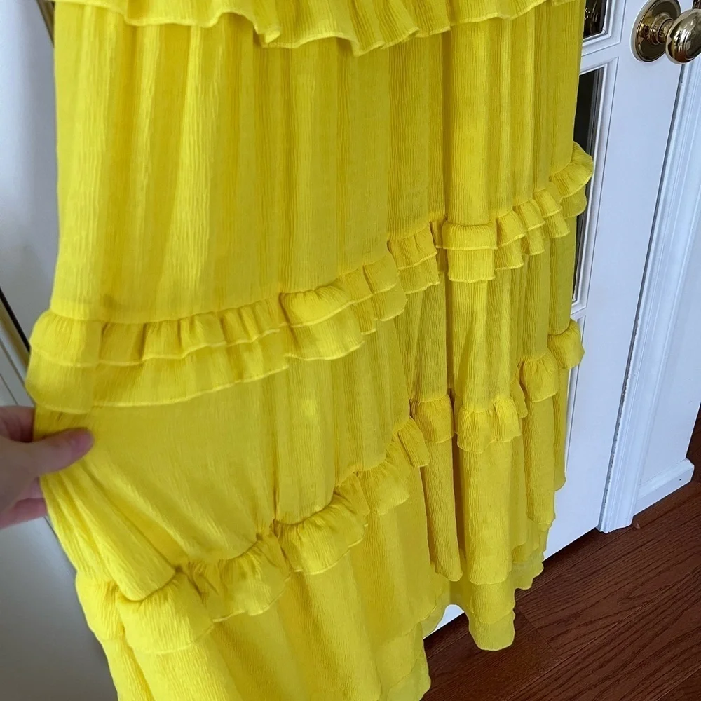 Tularosa Tinsley Dress in Vibrant Yellow - Size M - Picture 7 of 9